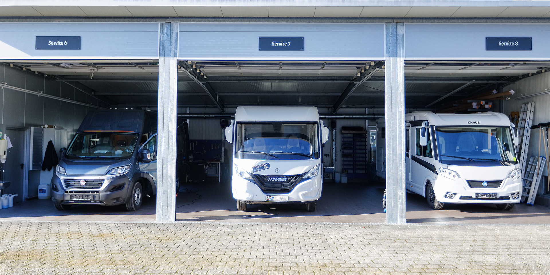 Werkstatt-Service im Burmeister Caravan Center am Bodensee